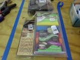 LOT OF MISC SANDING SPONGES PAPER AND SANDING BELTS