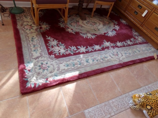 CHINESE STYLE RUG APPROX 12 FEET X 7 FEET