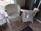 PAIR OF WICKER CHAIRS