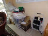 CORNER LOT INCLUDING PILLOWS LINENS STEP LADDERS AND MORE