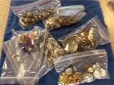LOT OF COSTUME JEWELRY AND PARTS