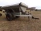 #4102 STAINLESS STEEL FERTILIZER SPREADER APPROX 10' SINGLE AXLE WITH TARP