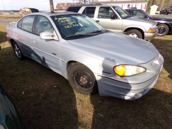 #1404 2000 PONTIAC GRAND AM MILEAGE UNKNOWN SUNROOF LEATHER ROUGH CONDITION