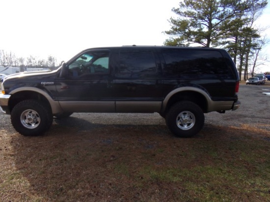 #4308 2002 FORD EXCURSION LIMITED 7.3 POWER STROKE 4X4 318831 MILES PWR PKG