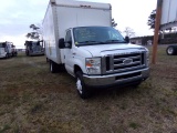 #1301 2010 FORD BOX TRUCK E350 15' BOX 6 WHEELER 186804 MILES GAS AUOT TRAN