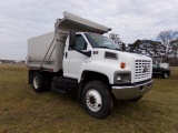 #2201 2004 CHEVY DUMP TRUCK C6500  74895 MILES 8.1 L GAS 6 SP MAN TRAILER B