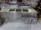 EAGLE STAINLESS STEEL BAR SINK 60 INCH WITH TWO WASH BOARDS AND SPEED RACK