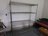 METRO RACK 4 TIER 74 INCH TALL 24 X 60 SHELVES