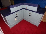 MATCHING 60 X 60 L SHAPED CABINET ON CASTERS