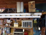 CONTENTS OF TOP SHELF AND WALL FROM LOCKER TO AIR CONDITIONER INCLUDING AIR