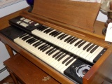 LOWREY ORGAN WITH LAMS AND STOOL