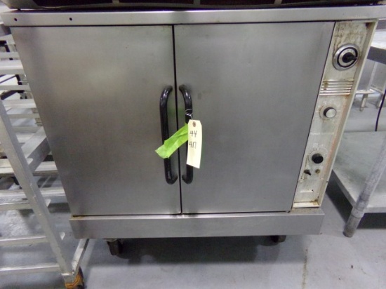 MARKET FORGE FULL SIZE CONVECTION OVEN ELECTRIC ON CASTERS