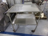 STAINLESS STEEL CART ON CASTERS