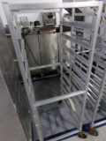 ALUMINUM FULL SIZE SHEET TRAY RACK ON CASTERS 10 TRAY