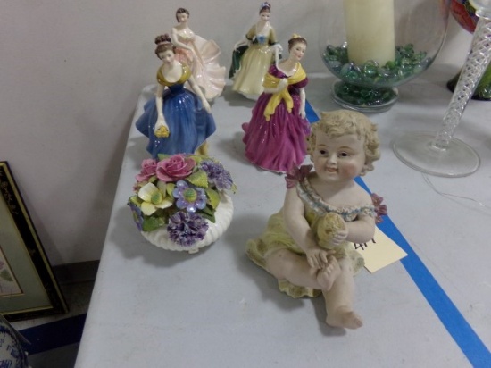 COLLECTION ROYAL DOULTON FIGURINES INCLUDING MELANIE ADRIENNE THE POLKA ELE