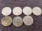 7 EISENHOWER SILVER DOLLARS:1974