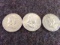 3 BEN FRANKLIN HALVES: 1952 1957 1959