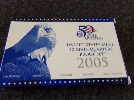 UNITED STATES MINT 50 STATE MINT 50 STATE QUARTERS PROOF SET 2005