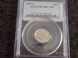 1991-S 10C  PCGS PR70DCAM