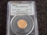 1987-S 1C  PCGS PR68DCAM