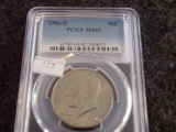 1986-D 50C PCGS MS65