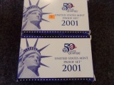 UNITED STATES MINT PROOF SET 2001