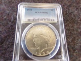 1934 $1 PCGS MS62