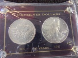 U.S. SILVER DOLLARS 1890 TO 1990 100YRS