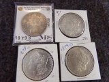 1879 4 MORGAN DOLLARS