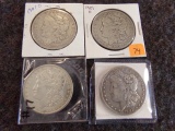 1901 4 MORGAN DOLLARS