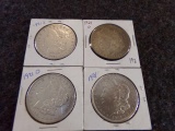 1921 4 MORGAN DOLLARS