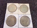 1921 4 MORGAN DOLLARS