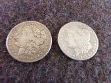 1893 2 MORGAN DOLLARS