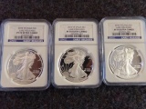 (3)2010 W EAGLE $1 EARLY RELEASE PF70 ULTRA CAMEO NGC