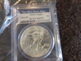 WEST POINT MINT SILVER EAGLE $1 2015 PCGS MS70