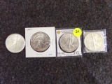 (4) SILVER EAGLES$1 1O435 FINE SILVER:1986 1989 2006 1983