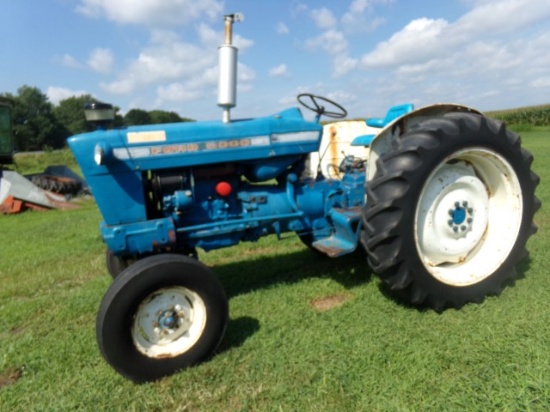 #3007 FORD TRACTOR 5000 1 HYD OUTLET HRS UNKNOWN