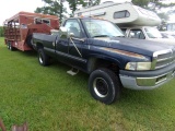 #2302 1995 DODGE RAM 2500 CUMMINS TURBO DIESEL 263207 MILES 4X4 REG CAB 8'