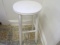 WHITE WOODEN STOOL