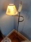 BRASS AND IRON FLOOR LAMP