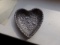 STIEFF STERLING SILVER HEART SHAPED DISH RESPOUSSE 1.18 T OZ