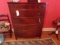 5 DRAWER WALNUT DRESSER