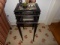 3 PC GLASS TOP JAPANESE LACQUERED NESTING TABLES