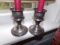 SMALL PAIR STERLING WEIGHT CANDLE HOLDERS