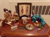 GROUP OF 20TH CENTURY ASIAN DOLL AND PORCELAIN