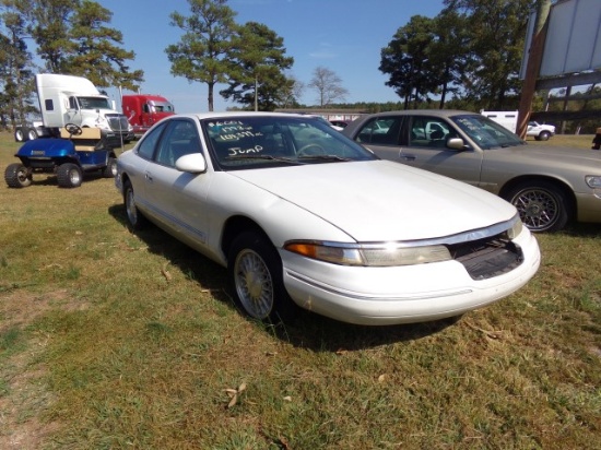 #6001 1993 LINCOLN MARK VIII 104399 MILES CRUISE LEATHER AND CARPET PAINT P