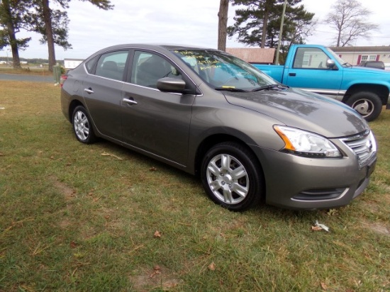 #1301 2015 NISSAN SENTRA SV 173470 MILES AUTO TRANS CLOTH CARPET