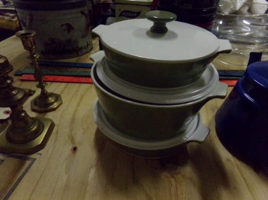 CORNING WARE COVERED DISH SET