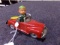 WIND UP TIN TOY MAN DRIVING CAR MADE IN OCCUPIED JAPAN