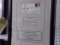 FRAMED UNDER GLASS 1ST DAY ISSUE OF THE ENOLA GAY  SIGNED BY TIBBETS WHO WA